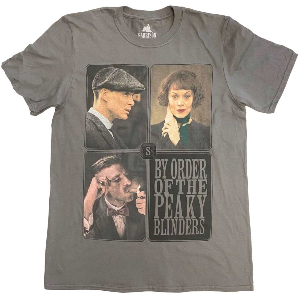 Peaky Blinders - Portraits Grid Tshirt Homme - Gris